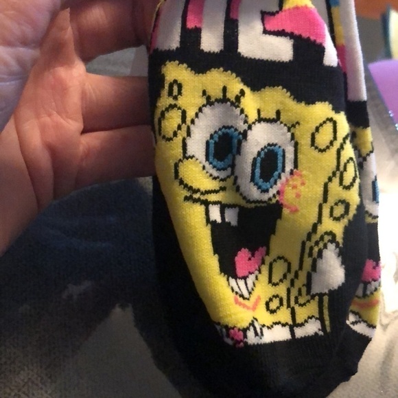 5/$13 SpongeBob SquarePants Socks Size 4-10  New with tags - Picture 6 of 8